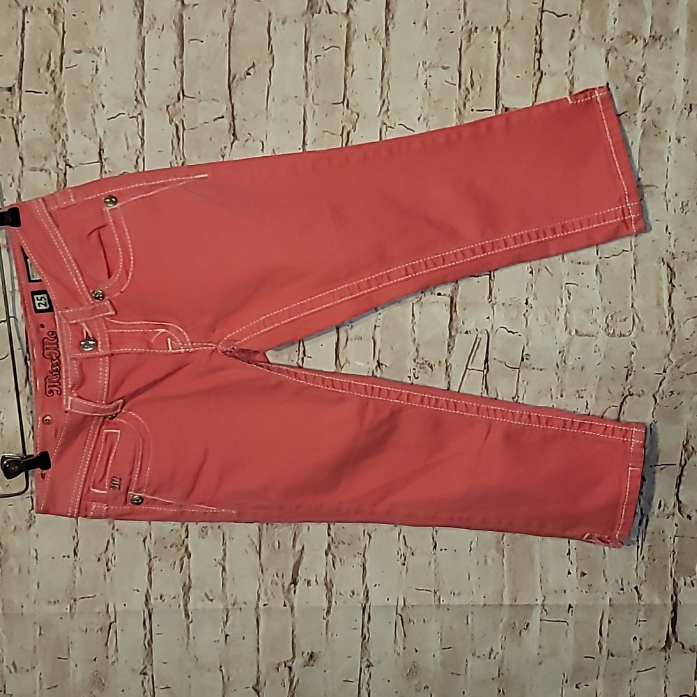 Miss me pink capri jeans sz 25 excellent condition - Picture 5 of 9